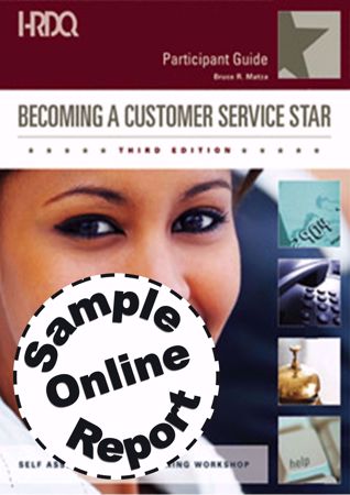 Picture of Becoming A Customer Service Star - Online Sample Report