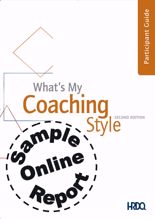 Picture of What's My Coaching Style - Online Sample Report