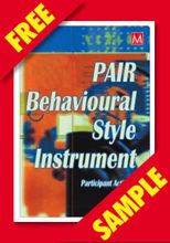 Picture of PAIR Behavioural Style Instrument (FREE PDF SAMPLE)