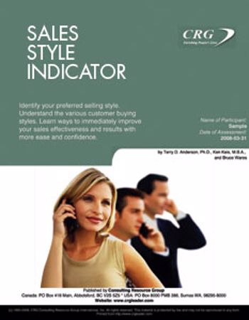 Picture of Sales Style Indicator