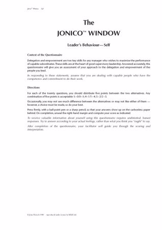 Picture of Jonico Window-Self (FREE PDF SAMPLE)