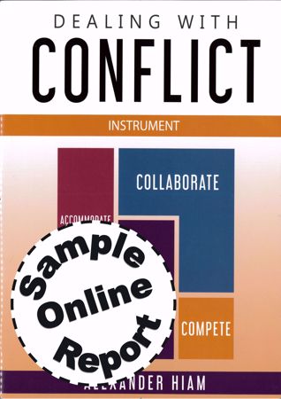 Picture of Dealing With Conflict - Online Sample Report