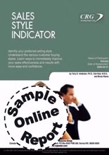 Picture of Sales Style Indicator - Online Sample Report