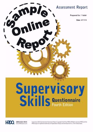 Picture of Supervisory Skills Questionnaire - Online Sample Report