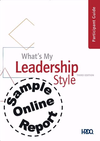 Picture of What's My Leadership Style - Online Sample Report