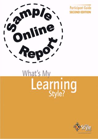 Picture of What's My Learning Style? - Online Sample Report