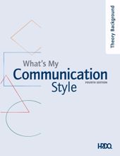 Picture of What's My Communication Style 4th Edition Theoretical Background