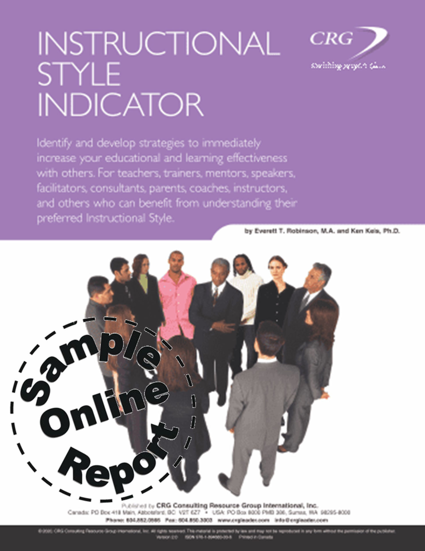 Instructional Style Indicator Sample Online Report Management Learning