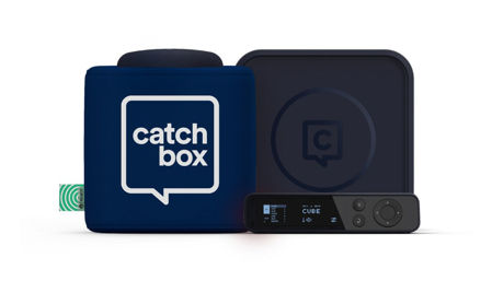 Picture of Catchbox Plus System with 2 Channel Hub DSP Receiver with 1 Cube inc Chargers