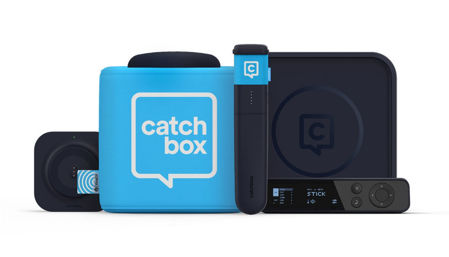 Picture of Catchbox Plus System with 2 Channel Hub DSP Receiver with 1 Cube & 1 Stick inc Chargers