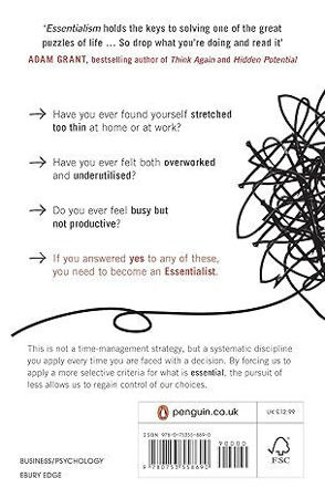 Essentialism: The Disciplined Pursuit of Less