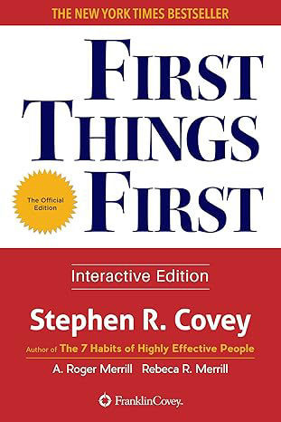 First Things First| Management Learning Resource